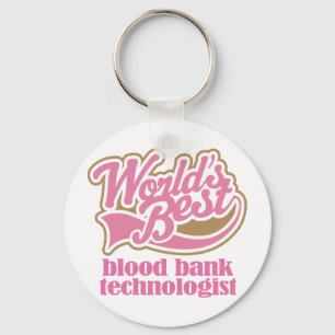 Pink-Geschenk des Blutbank-Technologen Schlüsselanhänger
