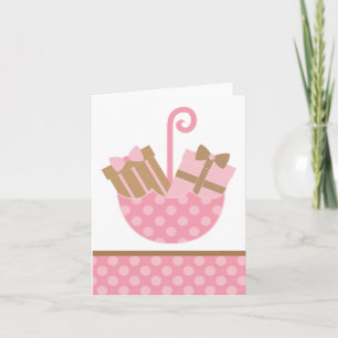 Pink Geschenke in Umbrella Danke