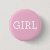 Pink-Geschlecht- Enthüllungsparty Button (Vorderseite)