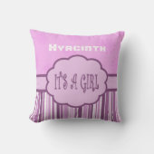 Pink gestalten Gestalt für ein Mädchen Kissen (Vorderseite)