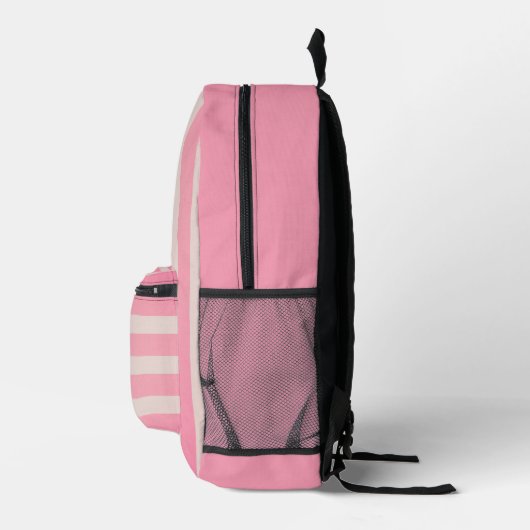 Pink gestreifter Rucksack mit benutzerdefinierbare (Rechts)