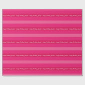 Pink-gestreiftes Packpapier Stripes Streifen (Flach)