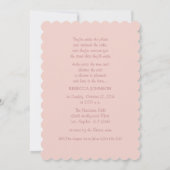 Pink Getaway Car - Bridal Dusche Einladung (Rückseite)