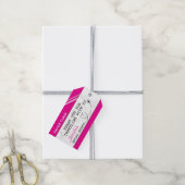 Pink Gevor Anspruchsberechtigtes Brautparty Geschenkanhänger (Mit Garn)