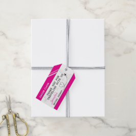 Pink Gevor Anspruchsberechtigtes Brautparty Geschenkanhänger