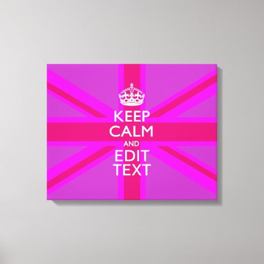 Pink Gewerkschaft J: Anpassen des Behalten Textbea Leinwanddruck (Vorderseite)