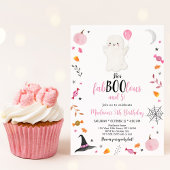 Pink Ghost Fab-boo-lous und Five Birthday Einladung
