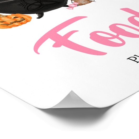 Pink Ghost Halloween Baby ist Brauen. Poster (Ecke)