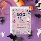 Pink Ghost Halloween Einladung