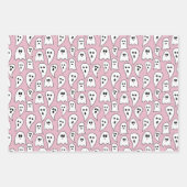 Pink Ghost Halloween Geschenkpapier Set (Vorderseite)