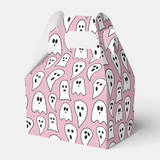 Pink Ghost Halloween Geschenkschachtel (Rückseite)