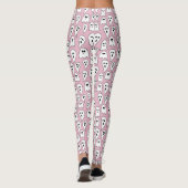 Pink Ghost Halloween Leggings (Rückseite)