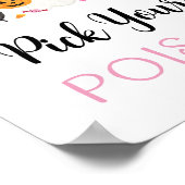 Pink Ghost Halloween Pick Your Poison Drinks unter Poster (Ecke)