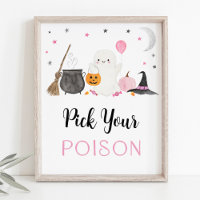 Pink Ghost Halloween Pick Your Poison Drinks unter
