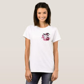 Pink Ghost Halloween-Shirt | Brustkrebs-Awarene T-Shirt (Vorne ganz)