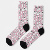 Pink Ghost Halloween Socken (Linkes Detail)