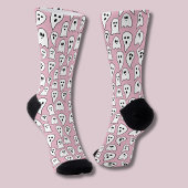 Pink Ghost Halloween Socken