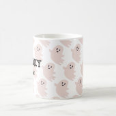 Pink Ghost Halloween Spooky Niedlich Kaffeetasse (Mittel)