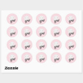 Pink Ghost Halloween Sticker (Blatt)