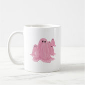Pink Ghost Halloween Tasse (Links)