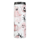 Pink Ghost Halloween Tumbler Thermosbecher (Rückseite)
