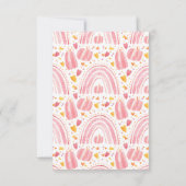 Pink Ghost Little Boo Girls Zweites Geburtstag Dankeskarte (Rückseite)