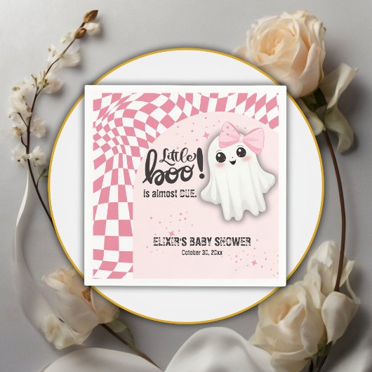 Pink Ghost Little Boo ist fast die richtige Baby D Serviette