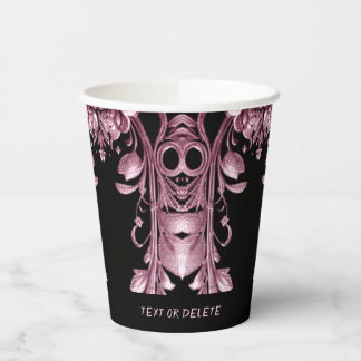 Pink Ghost Paper Cups Pappbecher