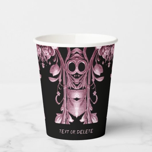Pink Ghost Paper Cups Pappbecher (Links)