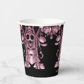 Pink Ghost Paper Cups Pappbecher (Vorderseite)