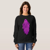 Pink ghost with middle fingers sweatshirt (Vorne ganz)