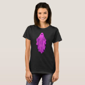 Pink ghost with middle fingers T-Shirt (Vorne ganz)