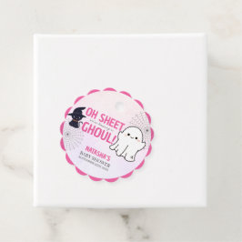 Pink Ghoul Halloween Girl Baby Dusche Geschenkanhänger