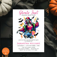 Pink Ghouls Halloween-Junggeselinnen-Abschied