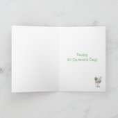 Pink Gin St Patrick's Day Card Karte (Innenseite)