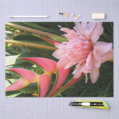 Pink Ginger Heliconia Tissue Paper Seidenpapier (Handwerk)