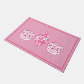 Pink Ginger Jars Fußmatte (Schrägansicht)