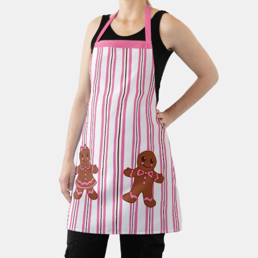 Pink Gingerbread Cookies Baking Apron Schürze (InSitu)