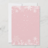 Pink Gingerbread Haus Dekorieren Party Einladung (Rückseite)