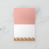 PINK GINGERBREAD HOUSE BABY SHOWER DANKE (Innenseite)