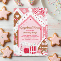 Pink Gingerbread House Dekoratives Party