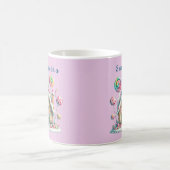 Pink Gingerbread House Kids Name Mug Kaffeetasse (Mittel)