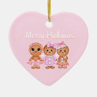 Pink Gingerbread Ornament
