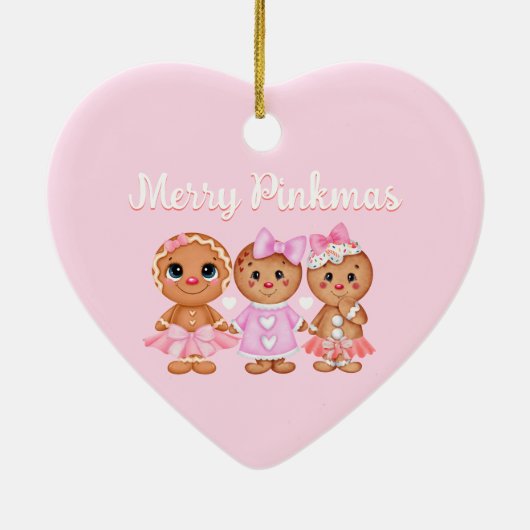Pink Gingerbread Ornament (Hinten)