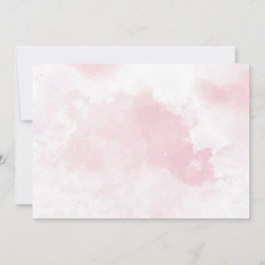 Pink Gingerbrett Weihnachten Erster Geburtstag Einladung (Rückseite)