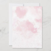 Pink Gingerbrett Weihnachten Erster Geburtstag Einladung (Rückseite)