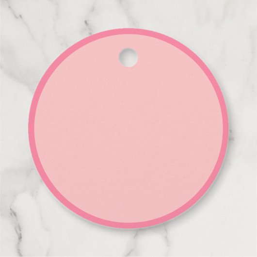 Pink Gingerbrot Cookie Geschenkanhänger (Rückseite)