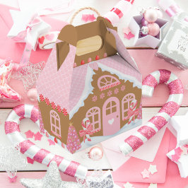 Pink Gingerbrot House Gevor Box Geschenkschachtel
