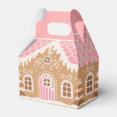 Pink Gingerbrot House Gevor Box Geschenkschachtel (Vorderseite)