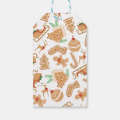 Pink Gingerbrot House Holiday Party Geschenkanhänger (Rückseite)